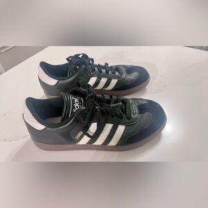 Adidas Samba OG Men Sz 4 Wm Sz 5 Core Black Gum Leather Sneakers Shoes B75807